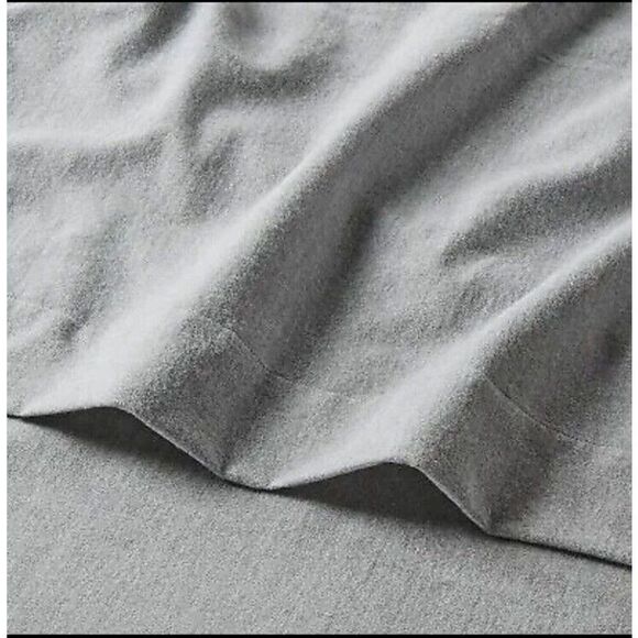 Threshold Full size Flannel Sheet Set Gray Solid - Picture 2 of 4